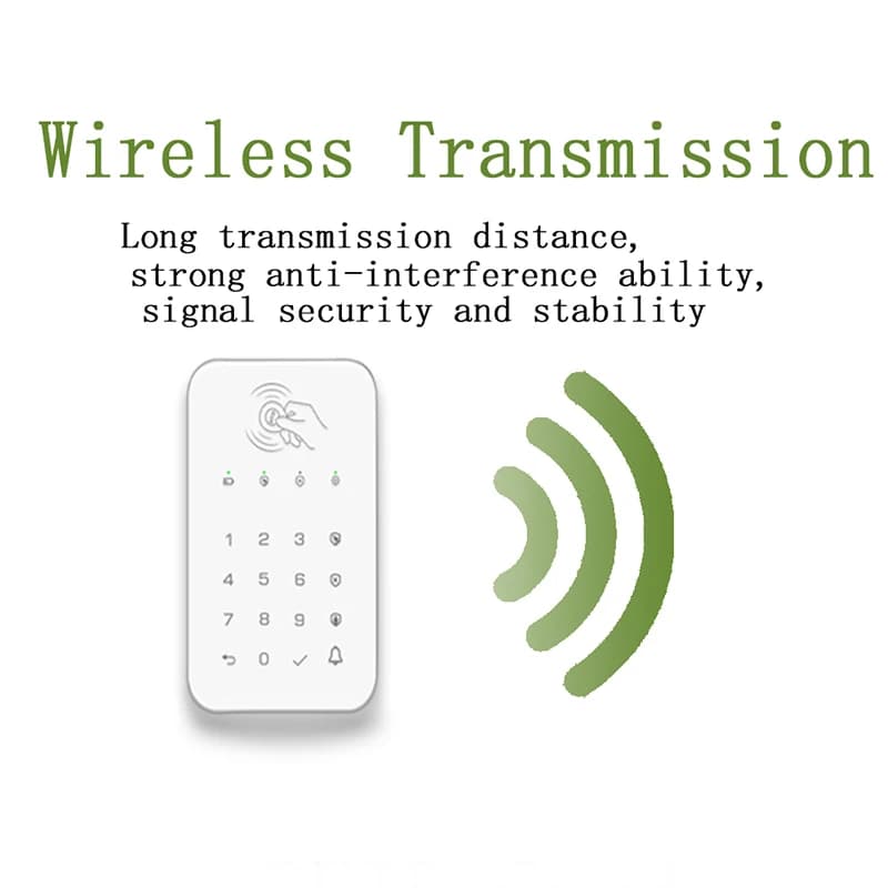 Wireless Touch Keyboard Lock 433Mhz Frequency Ev1527 Encoding for Arms Disarms Sec... — image 3 of 5