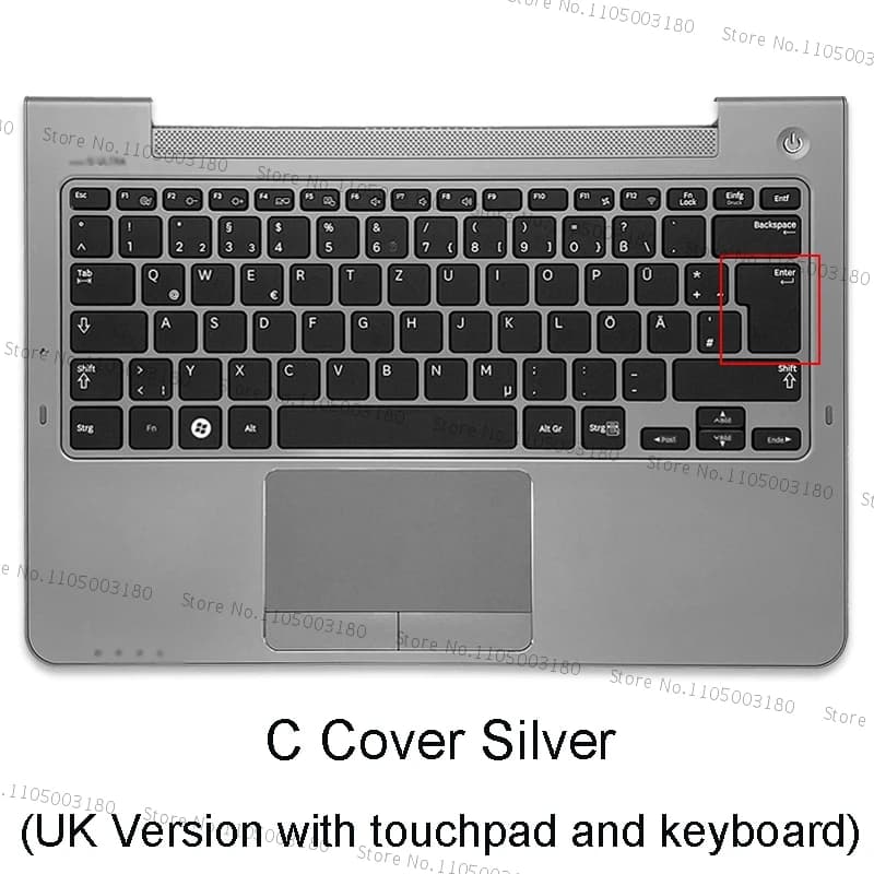 For NP530U3C NP530U3B NP535U3C NP535U3B Laptop LCD Back Cover/Front Frame/Palm Rest/Bottom Case/Hinges Replacement — image 3 of 4