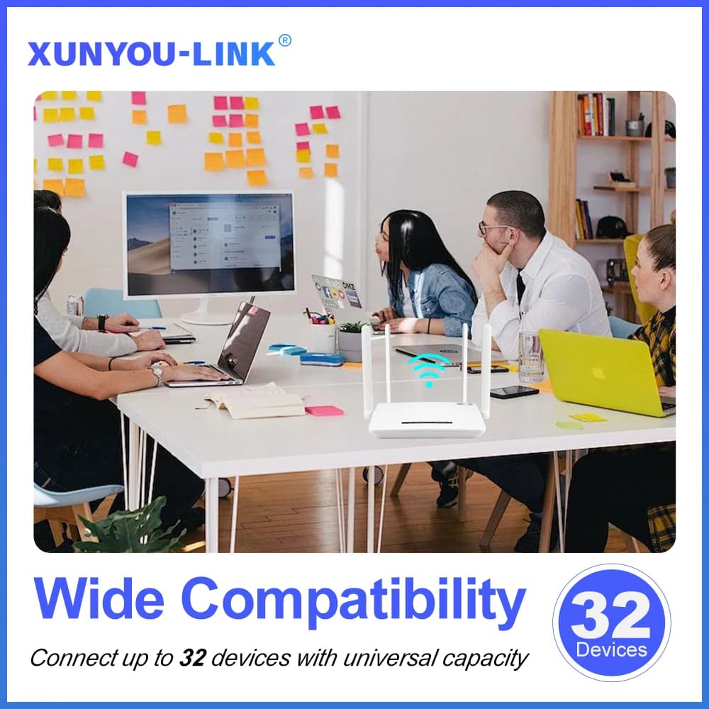 XUNYOU-LINK 4G Modem WiFi6 4G LTE SIM Router 300Mbps High Speed Wireless Modem 4 A... — image 4 of 5