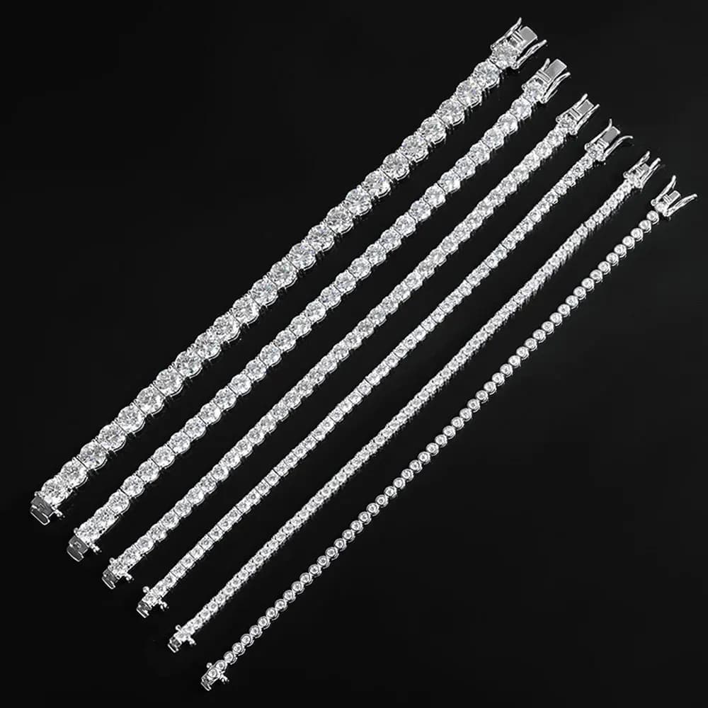 Knobspin 2mm Moissanite Tennis Bracelet 925 — image 2 of 5