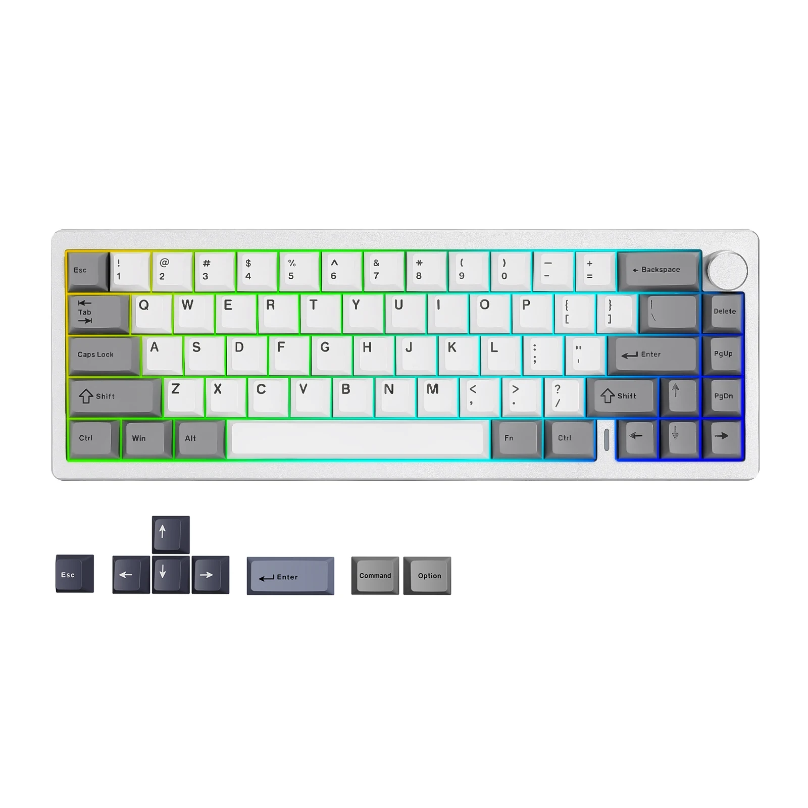 YUNZII AL68 Custom Mechanical Keyboard - Silver Edition — image 1 of 6