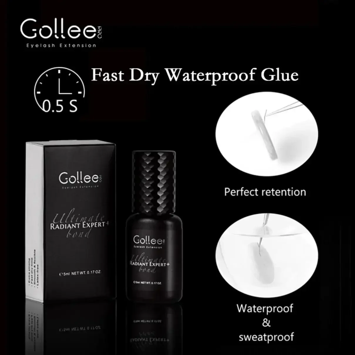 Gollee Fast-Drying Lash Extension Adhesive — image 3 of 5