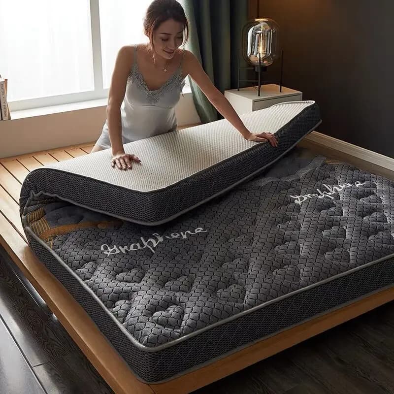 soft comfortable Latex Sponge Mattress Slow rebound Tatami Mat Family Bedspread Tw...