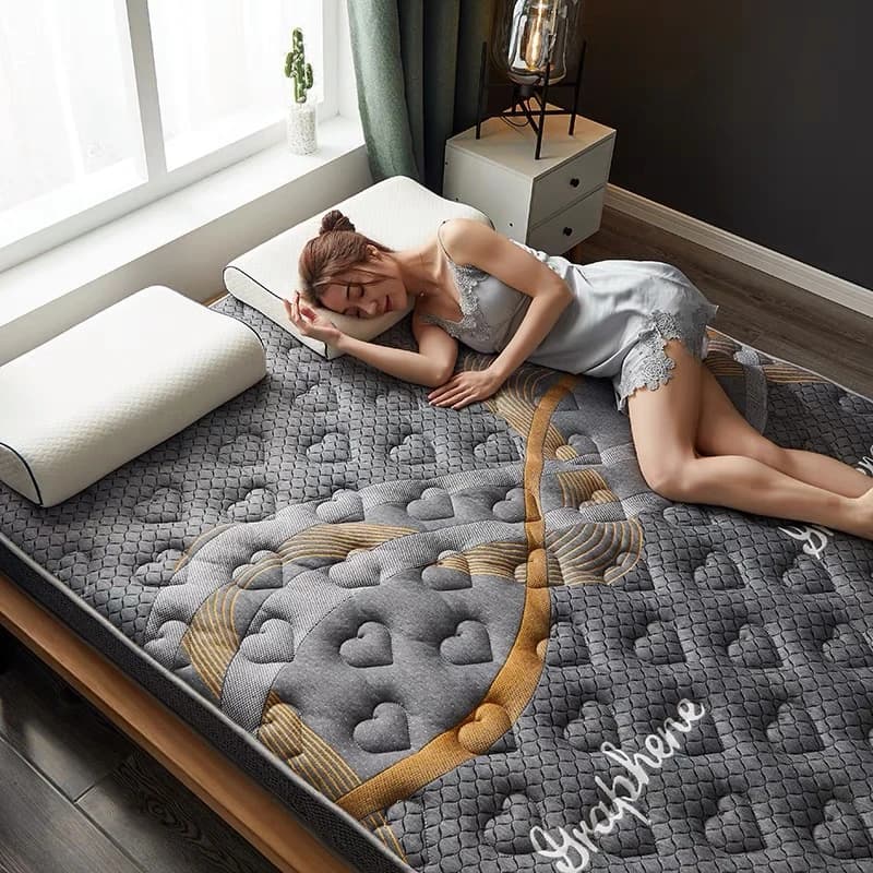 soft comfortable Latex Sponge Mattress Slow rebound Tatami Mat Family Bedspread Tw... — image 2 of 4