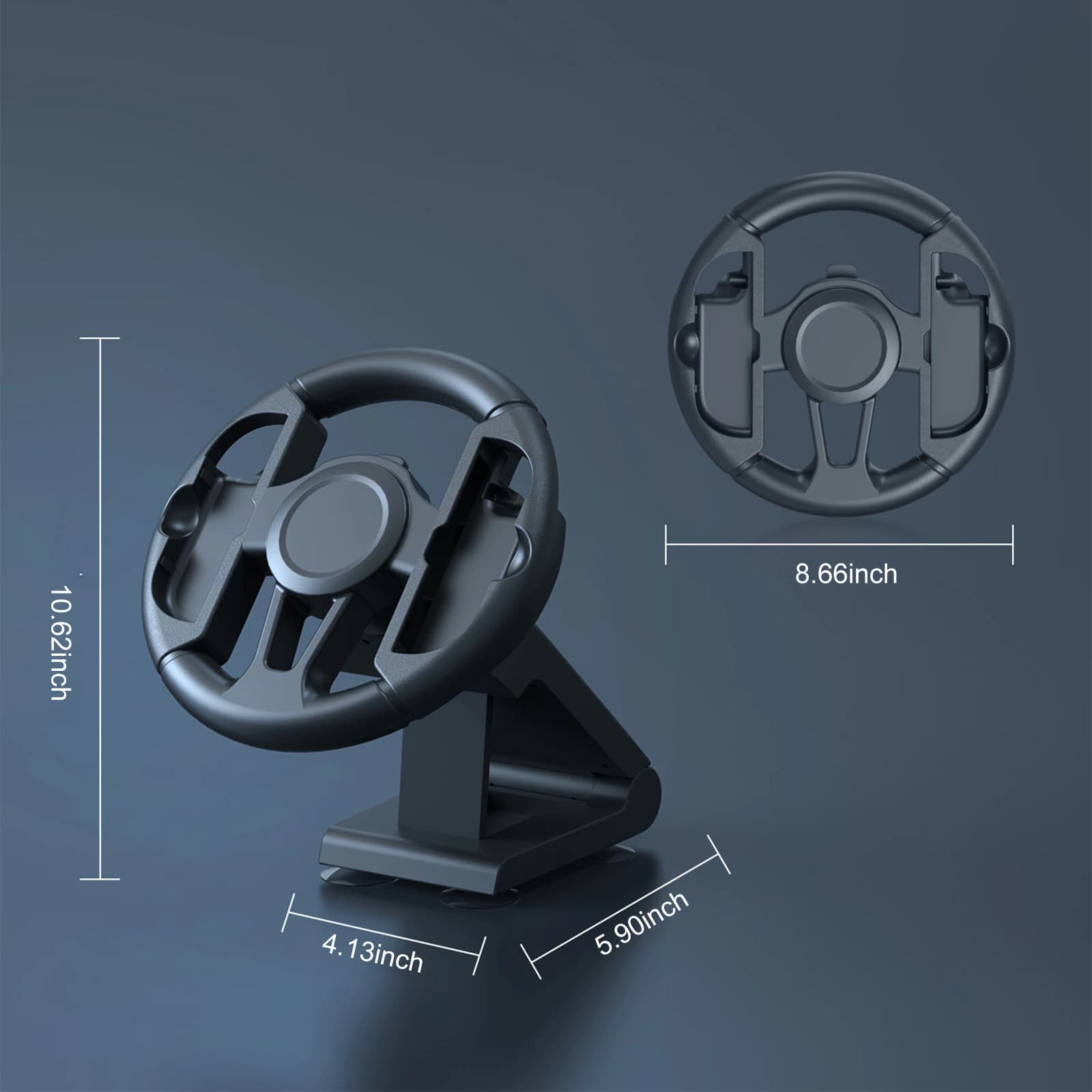 Steering Wheel Stand Fit for Switch 1/2 Games Accessories Universal Racing Wheel Table Mount with 4 Strong Suction Cups — image 6 of 6