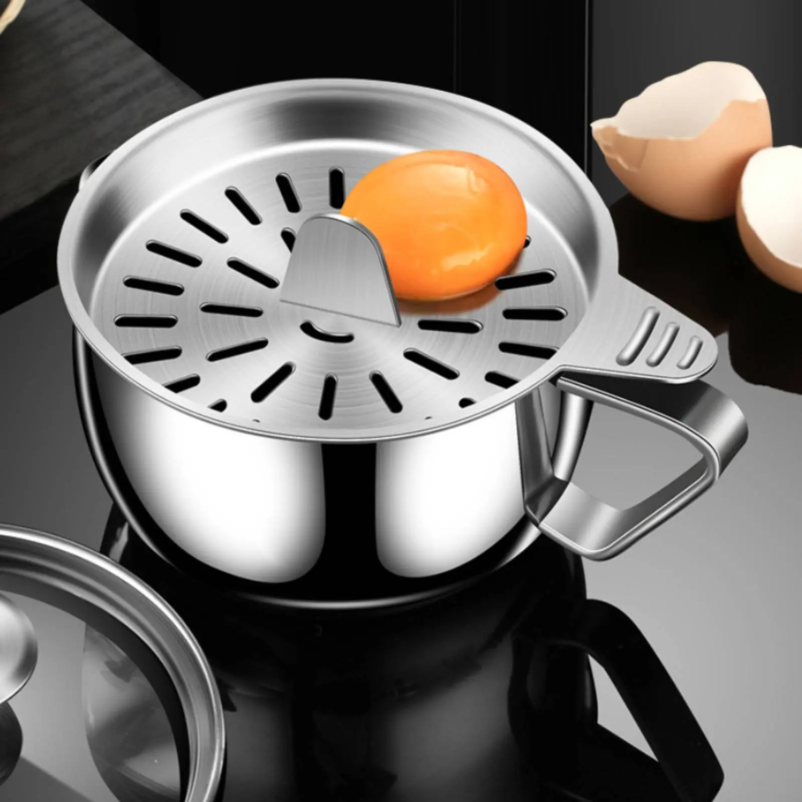 Lidded Egg Separator White Separator Perforated Egg Separator White Separator Cup Kitchen Tool Wide Rim Kitchenware Easy To — image 4 of 6