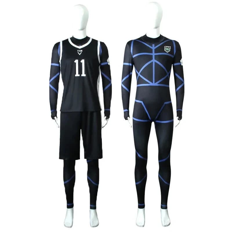 ▨♨◐Nagi Seishiro Cosplay Jersey Anime Seishiro Nagi Cosplay Costume Jumpsuit Wig F... — image 3 of 5