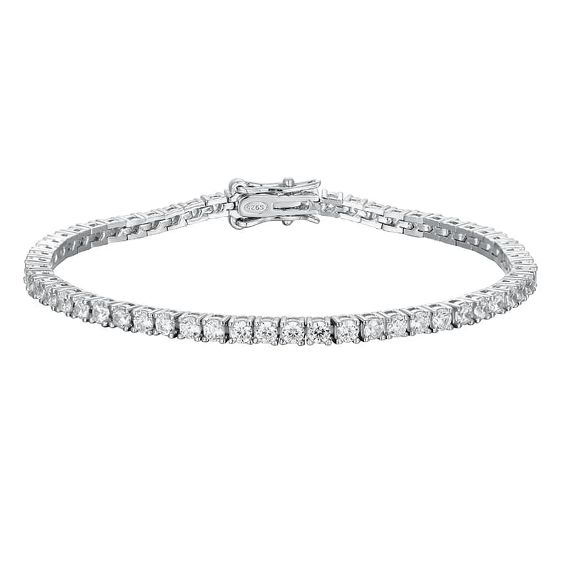 Knobspin 2mm Moissanite Tennis Bracelet 925 — image 4 of 5