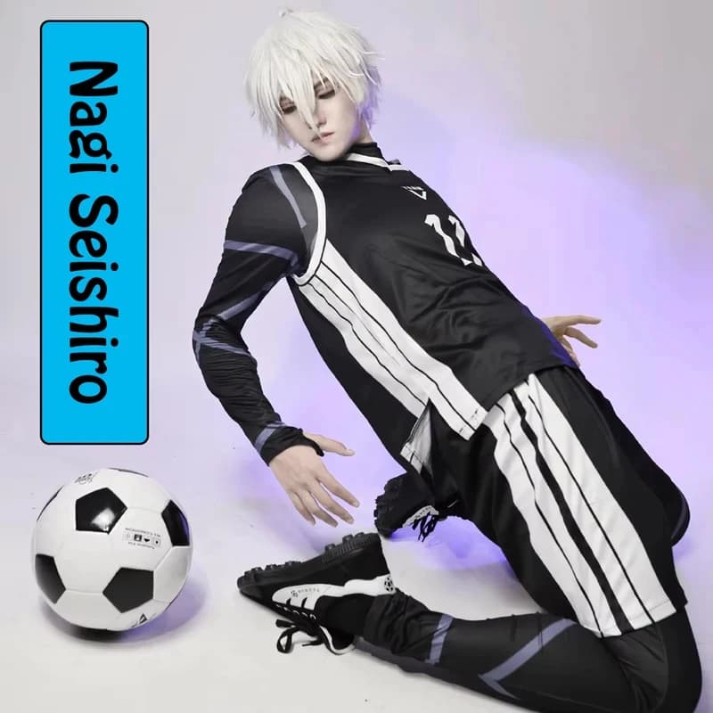 ▨♨◐Nagi Seishiro Cosplay Jersey Anime Seishiro Nagi Cosplay Costume Jumpsuit Wig F... — image 2 of 5