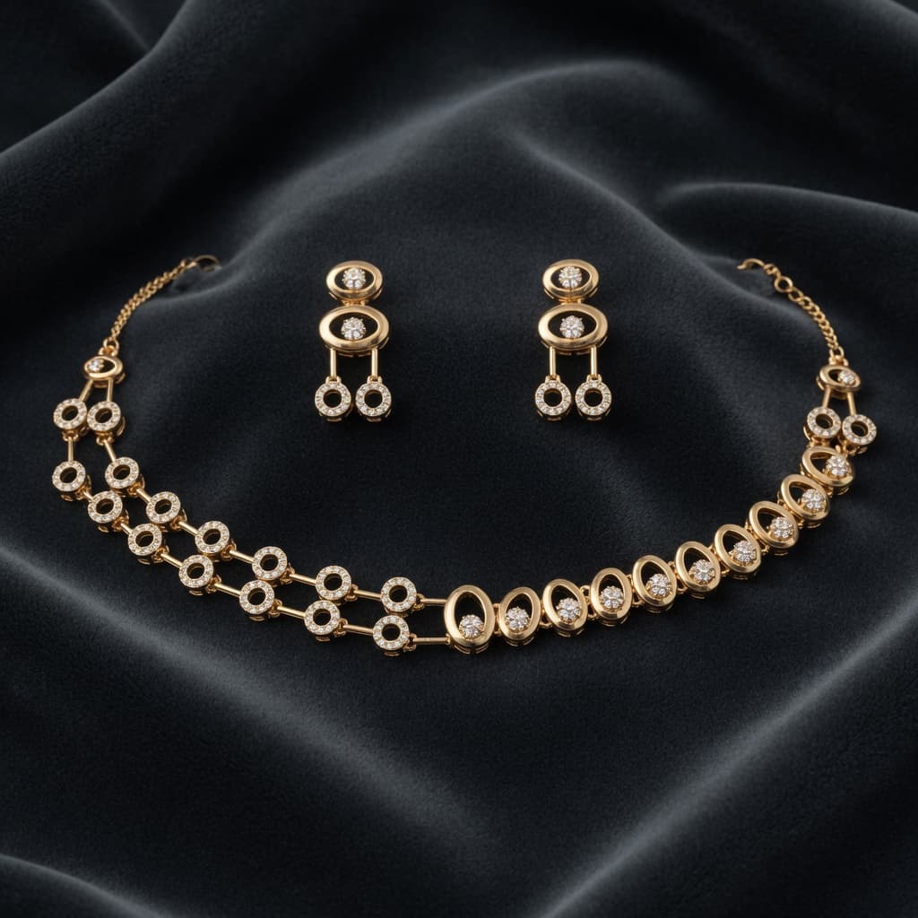 Anaya Linked Loop Choker Set