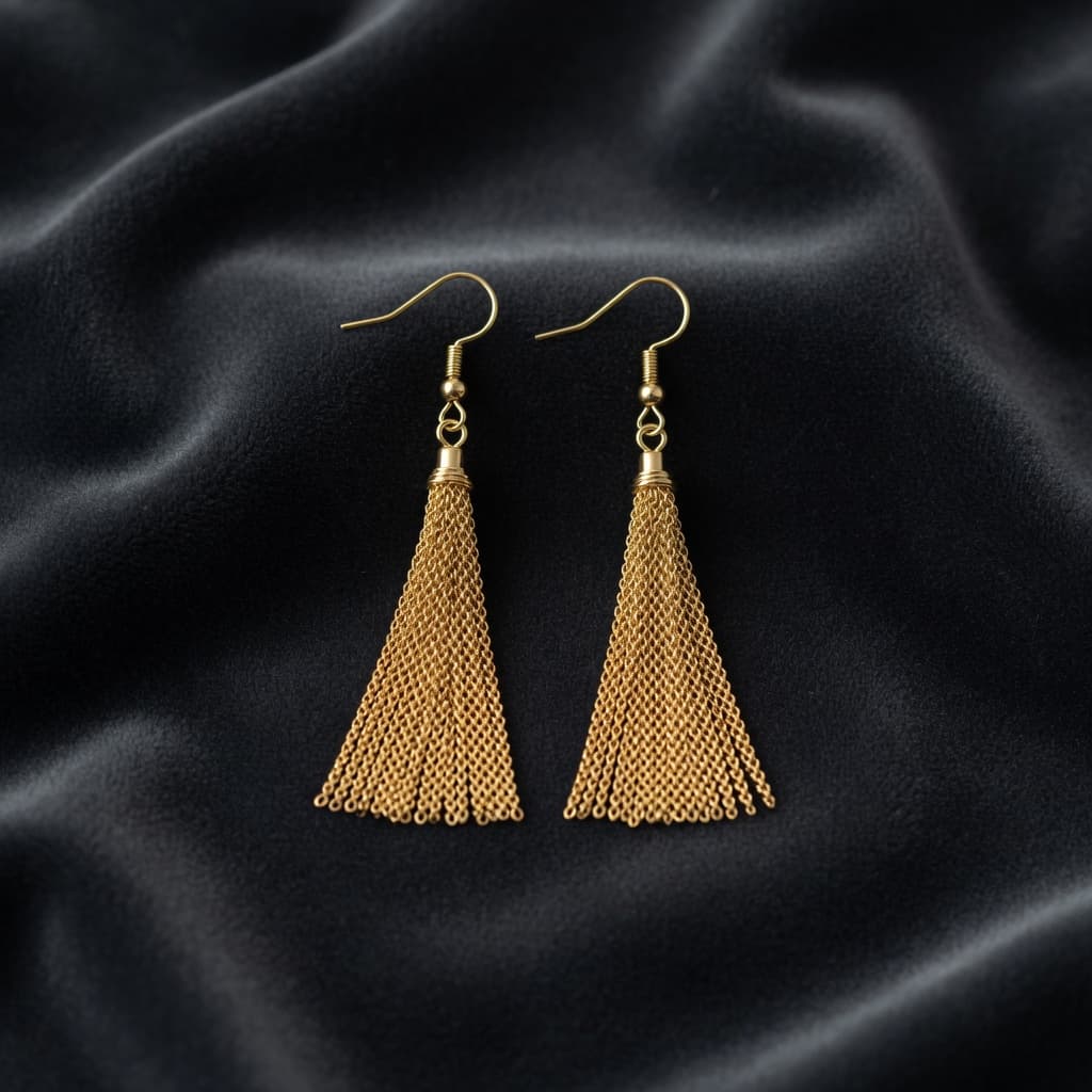Mira Mesh Cascade Earrings