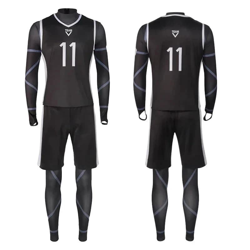 ▨♨◐Nagi Seishiro Cosplay Jersey Anime Seishiro Nagi Cosplay Costume Jumpsuit Wig F...