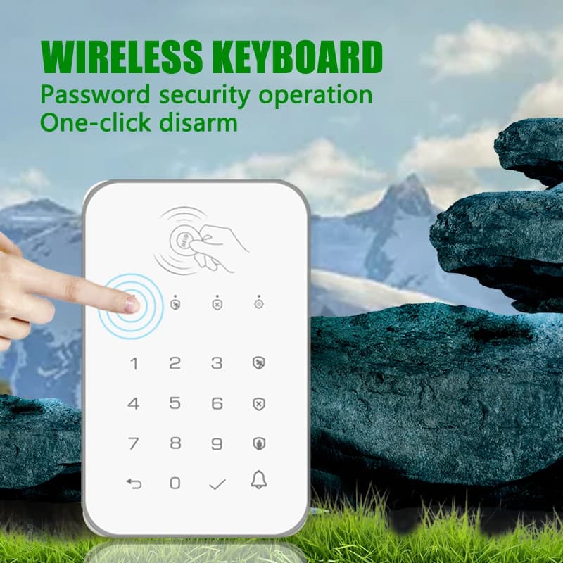 Wireless Touch Keyboard Lock 433Mhz Frequency Ev1527 Encoding for Arms Disarms Sec...